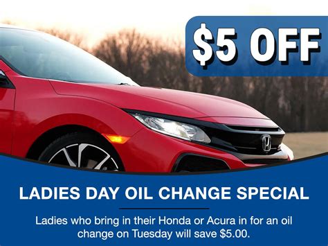 Honda Oil Change Printable Coupon