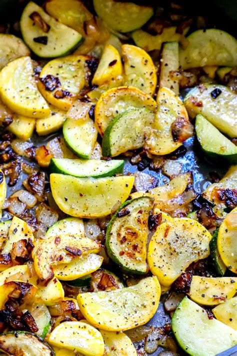 Easy Sautéed Squash And Zucchini Recipe Sweet Cs Designs