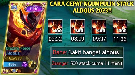 Tutorial Aldous Exp Lane Menit Stack Gini Rahasianya Build