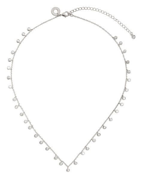 Kenneth Jay Lane Crystal Embellished Chain Link Necklace Farfetch