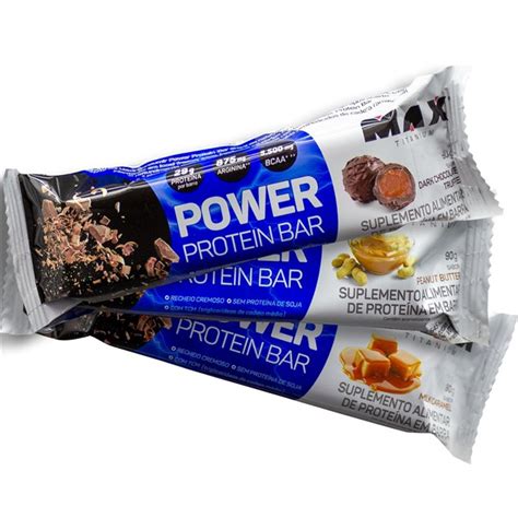 Power Protein Bar Max Titanium 90g Real Suplementos