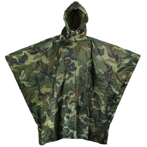 Military Style Waterproof Poncho - Army & Outdoors