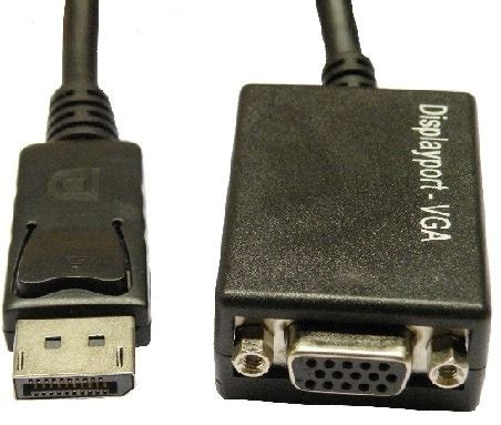 Convertidor Displayport A Vga Brobotix Color Blanco Hdmi Vga Macho