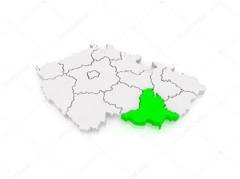 Map of South Moravian Region. Czech Republic. — Stock Photo © Tatiana53 ...