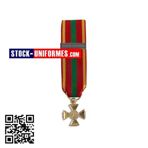 M Daille R Duction Croix Du Combattant Volontaire Agrafe Missions