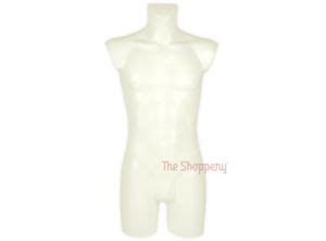 Busto Maniqu Blanco Hombre Pvc The Shoppery