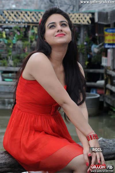 Aksha Looks Hot In A Red Dress During A Photoshoot