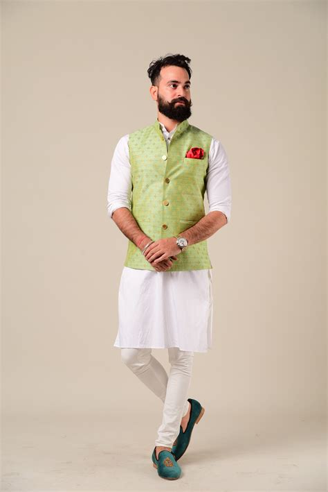 Handmade Kurta Pajama Nehru Modi Jacket Combo Available In Etsy