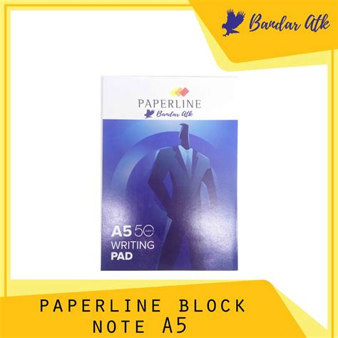 Jual Block Note Paperline A5 Buku Acara Seminar Notes Writing Pad 1