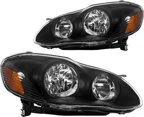 Amazon KAC Headlight Assembly Set Pair Compatible With 2003 2004