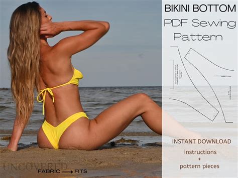 Bikini Sewing Pattern Pdf Digital Pattern Bikini Bottom Etsy Australia