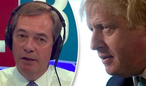 Nigel Farage Commends Boris Brexit Intervention For Speaking Out For