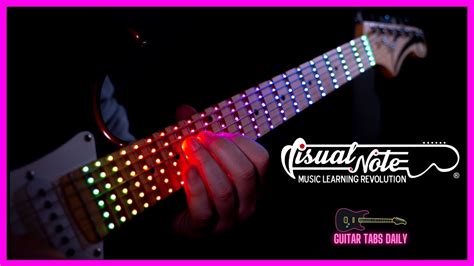 How To Instal Visual Note Guitar Led Fretboard No Talking Guitar Tabs Daily Youtube