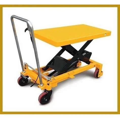 S4046E Stainless Steel Manual Scissor Lift Tables For Material