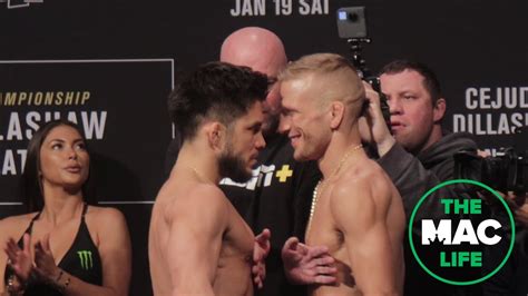 TJ Dillashaw Vs Henry Cejudo Ceremonial Weigh In Face Off UFC On