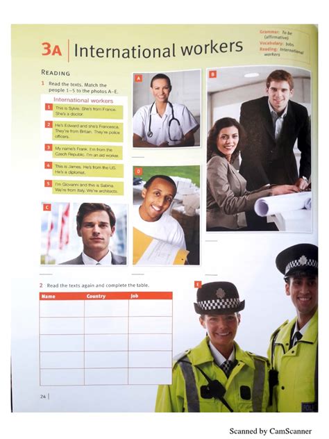 unit 3 straightforward A1 student book | PDF