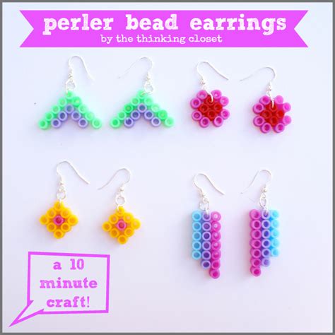 Make Retro Perler Bead Earrings » Dollar Store Crafts