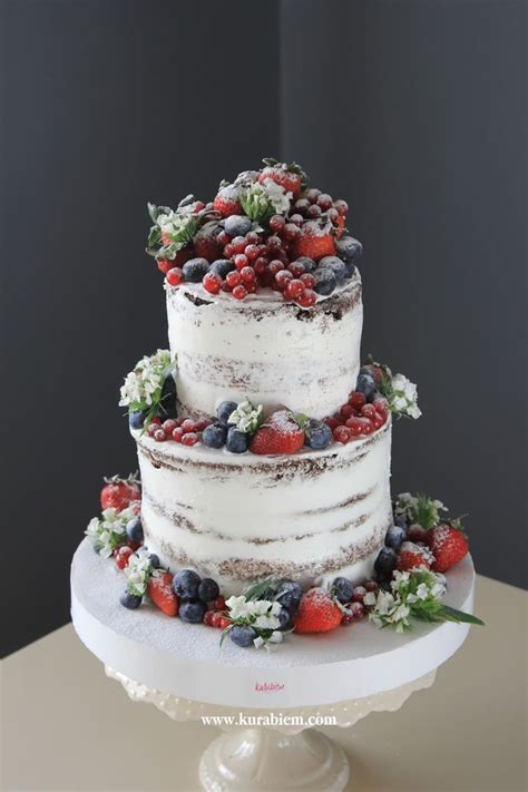 Romantic Naked Cake Naked Cake Cupcake Cakes Cake