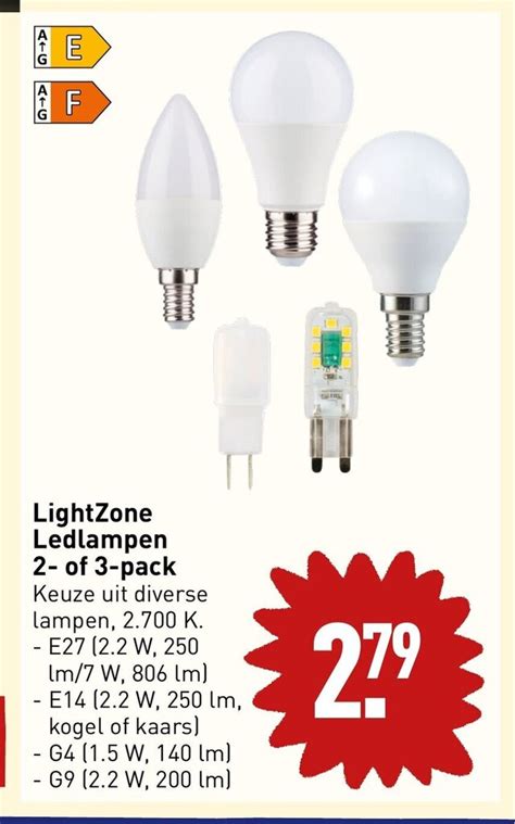 LightZone Ledlampen 2 Of 3 Pack Aanbieding Bij ALDI