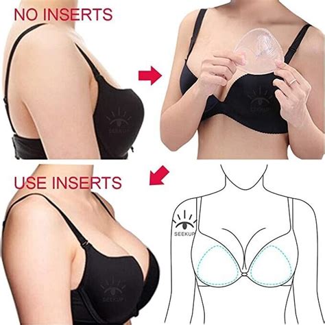 Silicone Gel Bra Insert Pads Breast Bust Enhancer Push Up Bikini