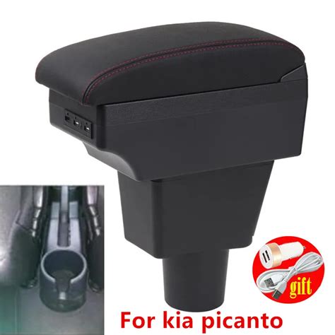 Reposabrazos Central Universal Para Coche Caja De Almacenamiento Para