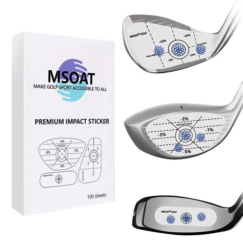 MSOAT Golf Impact Tape Set 300 Pcs Self Teaching Sweet Spot And