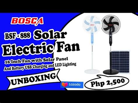 BSF 888 BOSCA 16 Inch 12v DC Standing Solar Powered Outdoor