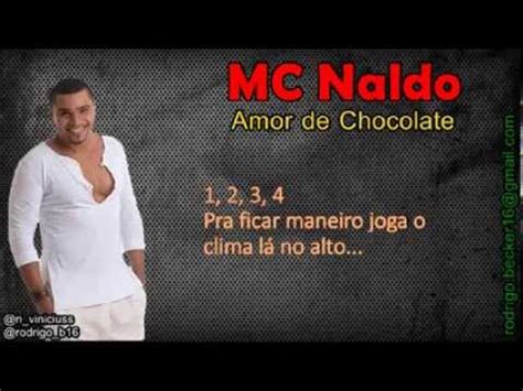 Mc Naldo Amor De Chocolate Letra YouTube