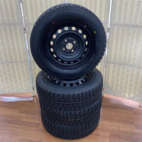 【やや傷や汚れあり】埼p♪ 【2022年製】未使用 Dunlop 17570r14 Winter Maxx Wm02 4本＆スチールホイール