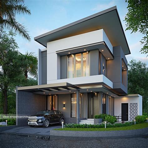 Desain Rumah Modern 2 Lantai Bapak Y di Tangerang | Desain lantai ...