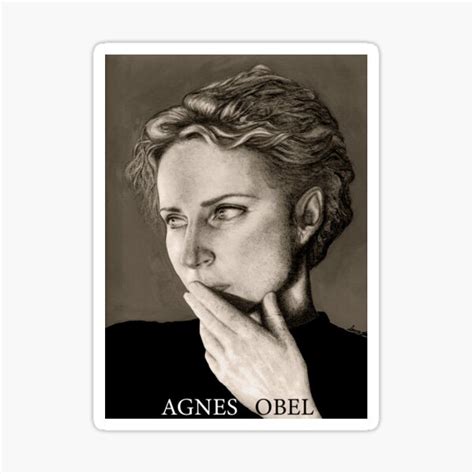 Fine Art Portrait Of Agnes Obel A Citizen Of Glass Sticker For Sale