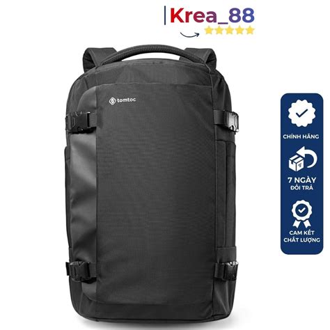 Tomtoc USA TRAVEL Back Pack 40L BLACK GRAY T66 A82 F01 Shopee Malaysia