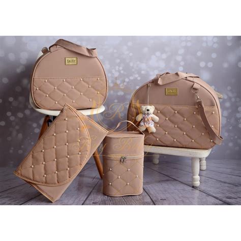 Bolsa Maternidade Kit Mala Peças para bebê Menino e Menina Nude Shopee Brasil