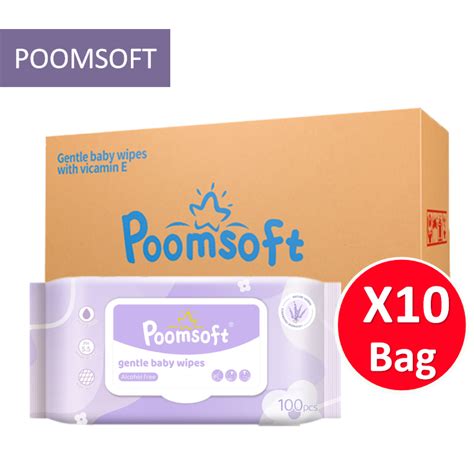 NEWPOOMSOFT Baby Wet Wipes Lavender Fragrance 100 Pcs Pack Non