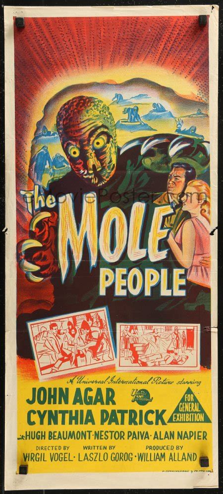 EMoviePoster 8w0534 MOLE PEOPLE Aust Daybill 1956 Universal Horror