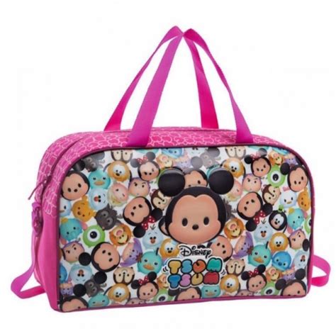 Saco De Viagem Tsum Tsum Disney Pink Loja Da Crian A