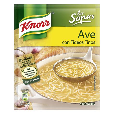 Knorr Sopa De Ave Con Fideos Finos Knorr 61 G