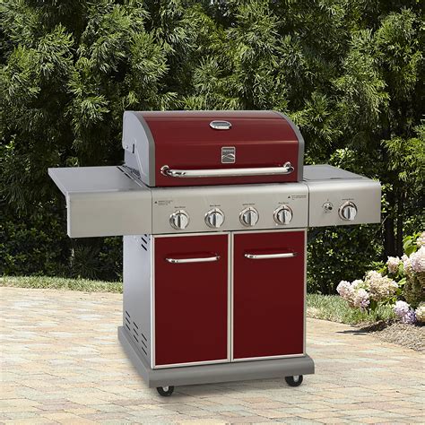 Kenmore 4 Burner Lp Gas Grill With Side Burner Red Shop Your Way Online Shopping And Earn