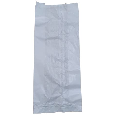 SACO DE PAPEL KRAFT 15KG BRANCO LISO C 500 Zeno Embalagens