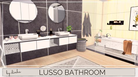 Lusso Bathroom Download Tour Cc Creators The Sims 4 Dinha