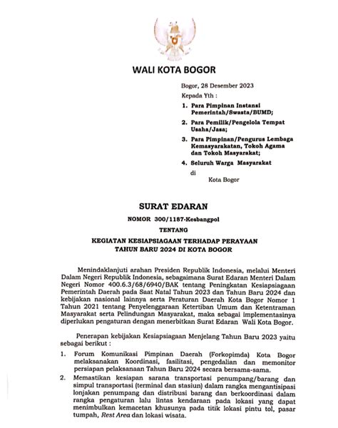 Tahun Baru Dilarang Konvoi Dan Petasan Bogor Channel