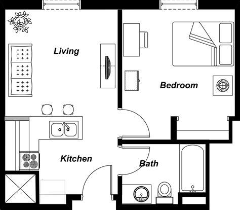Ideas About Studio Apartment Plan Concept | Courtalexa