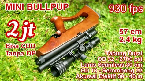 Test Fps Dan Akurasi Mini Bullpup Dural Od Cm Dengan Mimis