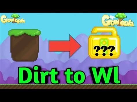 Growtopia Dirt To Wls Tips Profit Growtopia For A Beginner Youtube