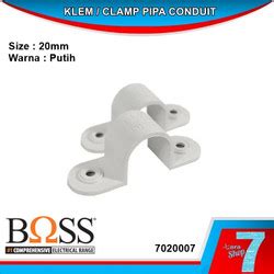 Jual Boss Klem Pipa Conduit Mm Clamp Pipa Listrik Mm Putih