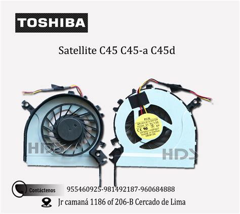 COOLER VENTILADOR TOSHIBA C45 A C40 A HDS Soluciones Partes