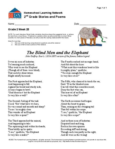 The Blind Man And Elephant Poem Analysis