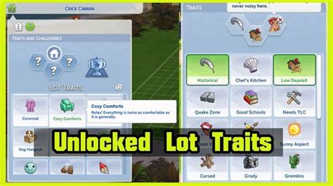 Unlocked Lot Traits Mod by Sungwoops (Sims 4) | Sims 4, Sims 4 mods ...