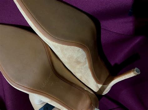 Rock Rose Nude Suede Heels Women S Fashion Footwear Heels On Carousell