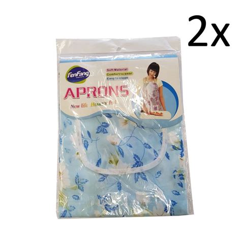 2 X Kitchen Aprons Cleaning Baking Cooking Butcher Nappy Changing Washing